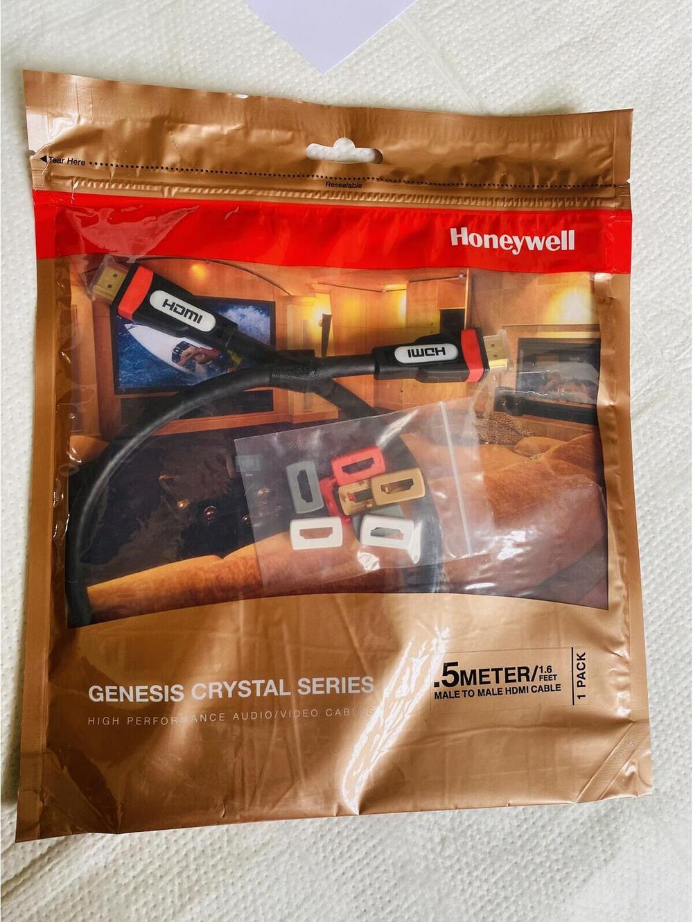 Honeywell Genesis Crystal Series 0.5 Meter (1.6 ft) HDMI Male to Male Cable